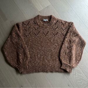 Madewell Women's Brown Knit Sweater
